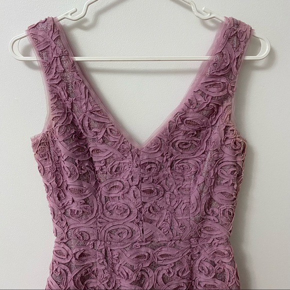 BCBG LAVENDER V NECK MARISSA DRESS - Picture 6 of 11